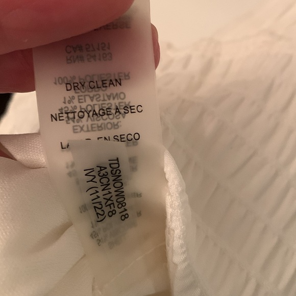 Tommy Hilfiger White Shirred Dress - Picture 6 of 6